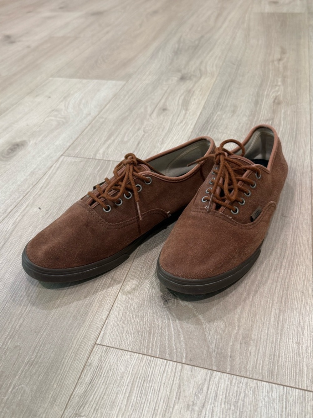 Vans Women's Brown Suede Low Top Sneakers